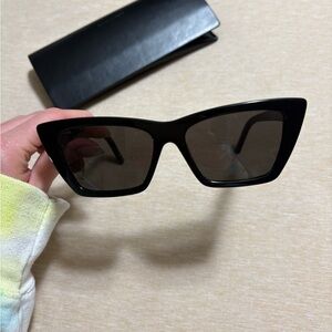 Yves Saint Laurent Black Cat-Eye Sunglasses